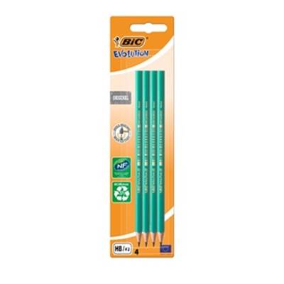 BL. 4 CRAYONS GRAPHITE ECOVOLU