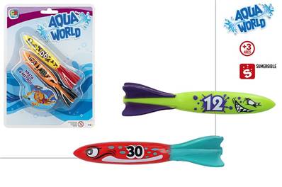 BL. JEU DE PISCINE 2 POISSONS PLOGEURS