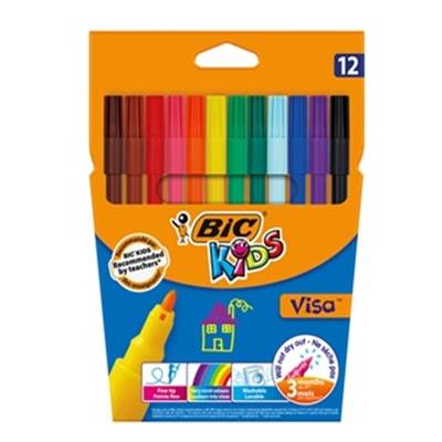 ETUI 12 FEUTRES VISA COLOR