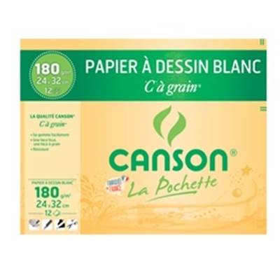 POCHETTE CANSON DESSIN 180 GR