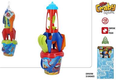 SET DE PLAGE SEAU ET JOUETS