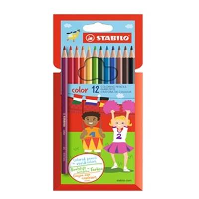 ETUI 12 CRAYONS STABILO COLOR