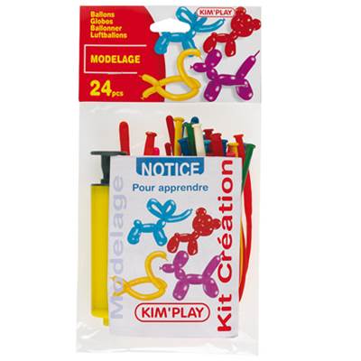 ST. 24 BALLONS MODELABLES + POMPE