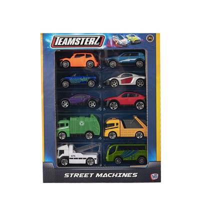 COFFRET 10 VOITURES METAL 1/64° TZ