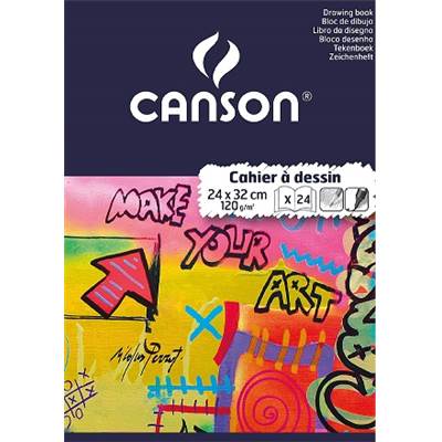 CAHHIER DESSIN 24P 240X320 UNI 120G POLY