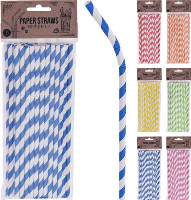 SC. 35 PAILLES PAPIER 21CM 6MM