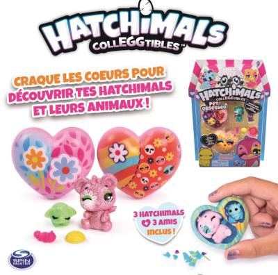 PACK 3 HATCHIMALS + 2 ANIMAUX