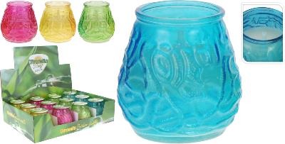 BOUGIE CITRONELLE POT VERRE 9X10