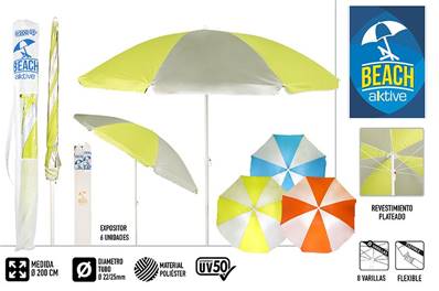 PARASOL D200 POLYESTER RAYE PROTEC UV