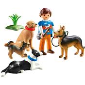 Entraineur et chiens
