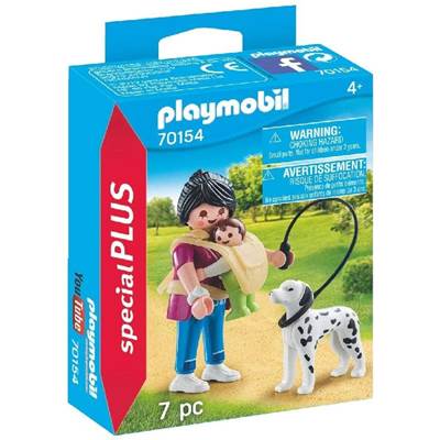 Maman avec bébé et chien