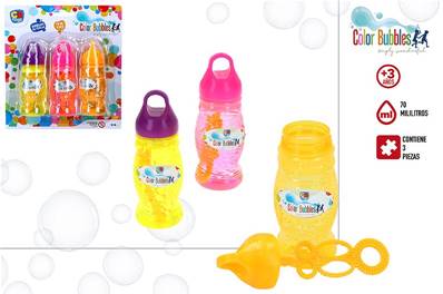 BL. 3 FLACONS DE BULLES DE SAVON