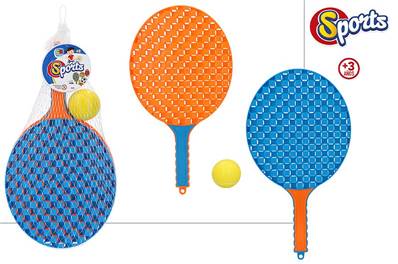 SET TENNIS DE PLAGE PLASTIQUE