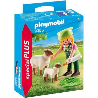 Fermière avec moutons