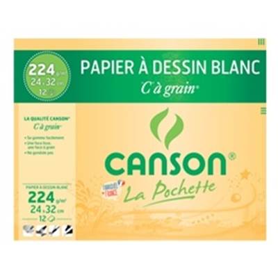 POCHETTE CANSON DESSIN 224 GR