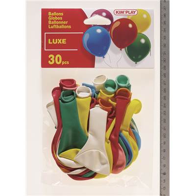SACHET 30 BALLONS A GONFLER ASS.