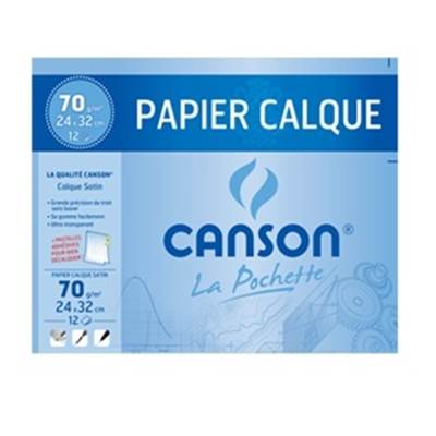 POCHETTE 12FEUIL. CALQUE CANSON