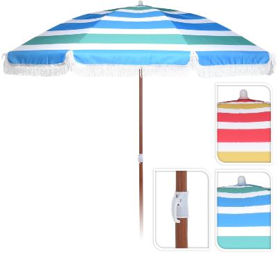 PARASOL RAYE DIA 180 CM MAT BOIS