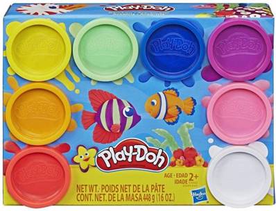 PLAY DOH PACK DE 8 POTS ARC EN CIEL
